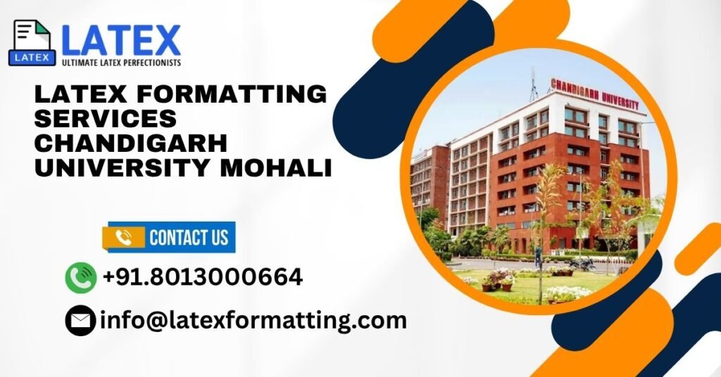 Latex formatting Services Chandigarh University Mohali