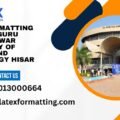 Latex formatting Services Guru Jambheshwar University of Science and Technology Hisar