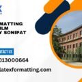 Latex formatting Services IILM University Sonipat