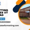 Latex formatting Services IIT Dharwad