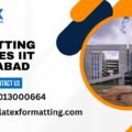 Latex formatting Services IIT Hyderabad