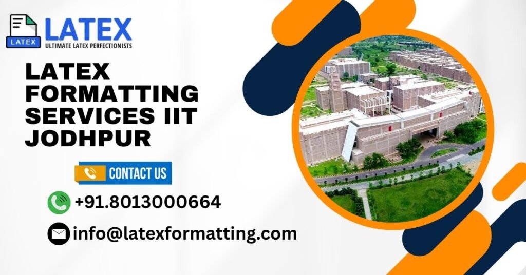 Latex formatting Services IIT Jodhpur