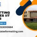 Latex formatting Services IIT Madras