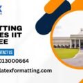 Latex formatting Services IIT Roorkee