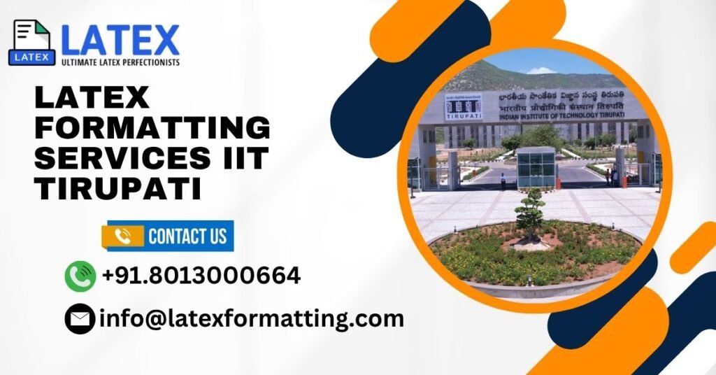 Latex formatting Services IIT Tirupati