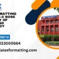 Latex formatting Services J.C Bose University of Science and Technology Faridabad