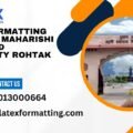 Latex formatting Services Maharishi Dayanand University Rohtak