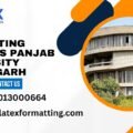 Latex formatting Services Panjab University Chandigarh