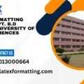 Latex formatting Services Pt. B.D Sharma University of Health Sciences Rohtak