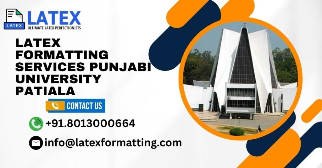 Latex formatting Services Punjabi University Patiala