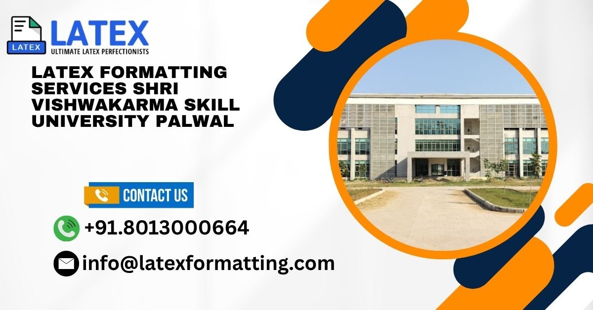 Latex formatting Services SVSU Palwal