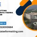 Latex formatting Services Amrita Vishwa Vidyapeetham Coimbatore