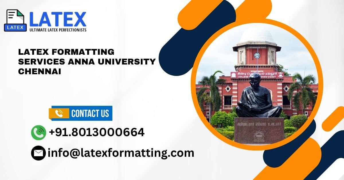 Latex formatting Services Anna University Chennai
