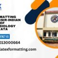 Latex formatting Services CSIR-Indian Institute of Chemical Biology (IICB) Kolkata