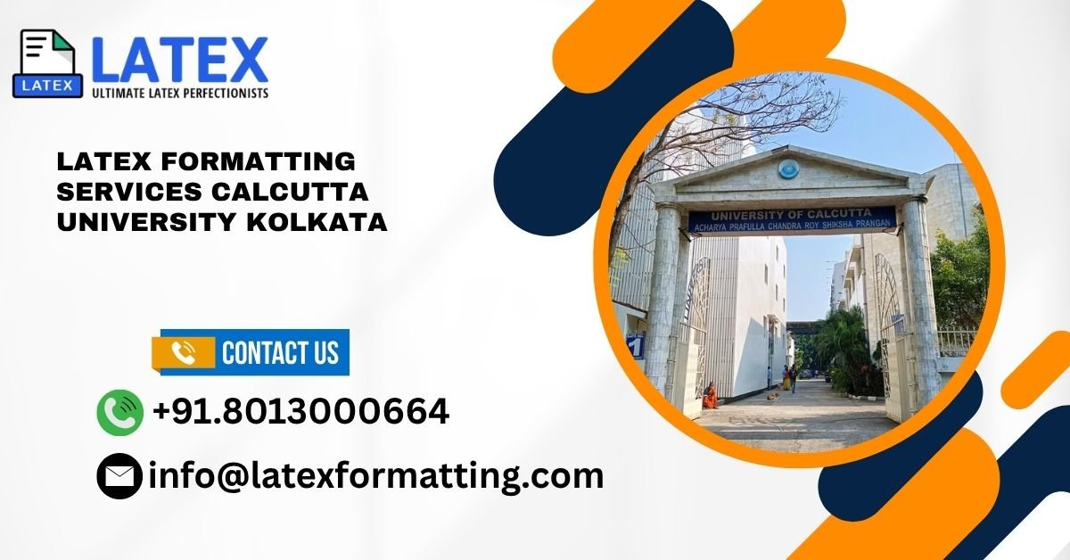 Latex formatting Services Calcutta University Kolkata