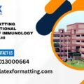 Latex formatting Services National Institute of Immunology (NII) New Delhi