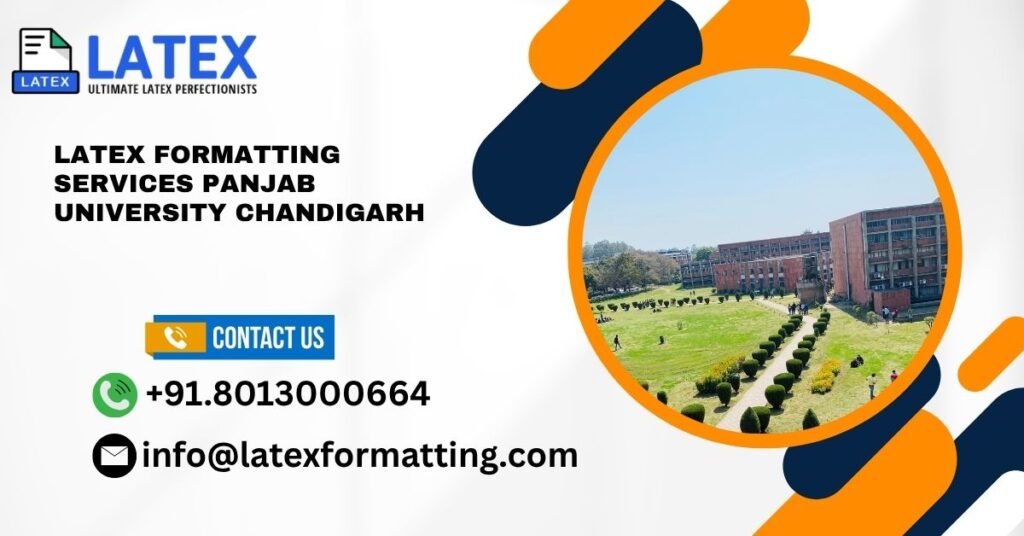 Latex formatting Services Panjab University Chandigarh