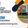 Latex formatting Services Thapar Institute of Engineering and Technology Patiala