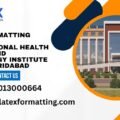 Latex formatting Services Translational Health Science and Technology Institute (THSTI), Faridabad